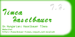 timea haselbauer business card